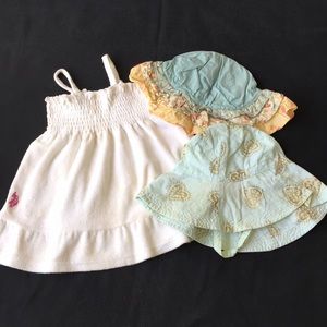 Us polo Association beach coverup and 2 beach hats